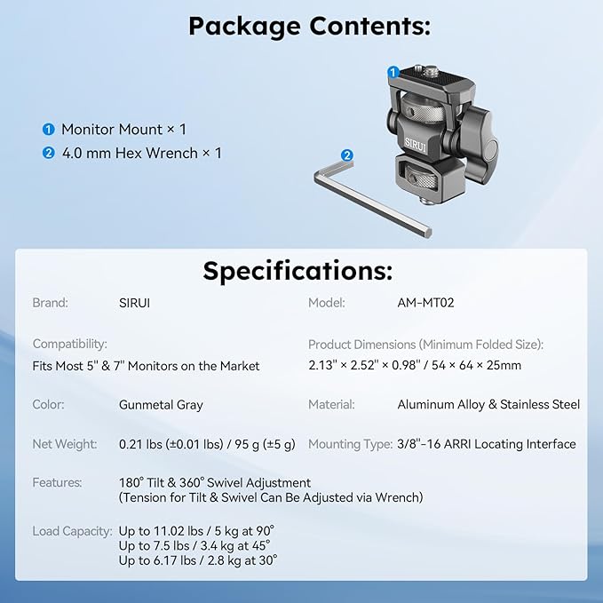 Sirui Camera Monitor Mount - Image 9