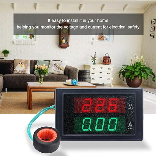 KETOTEK Digital Ammeter Voltmeter AC 80V-300V 100A, 2in1 Multimeter Panel - Image 5