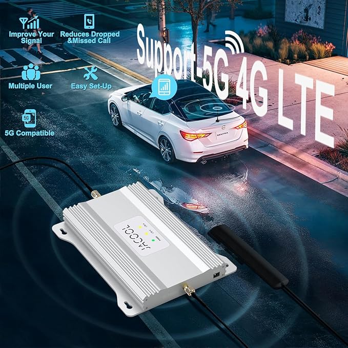 Cell Phone Signal Booster for Car, Truck & SUV – Boost 5G & 4G LTE Band - Image 2