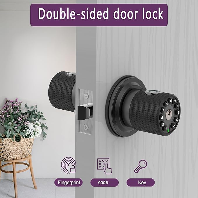 BOTHSTAR Double Sided Keyless Door Knob Lock - Image 2