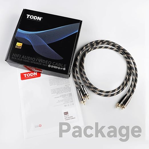 TODN HiFi RCA Audio Cable Audiophile RCA Cables - Image 9