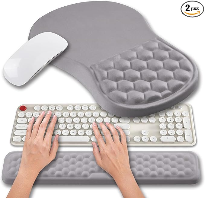 Hokafenle 2 In 1 Ergonomic Mouse Pad Wrist Support & Wrist Rest by Hokafenle