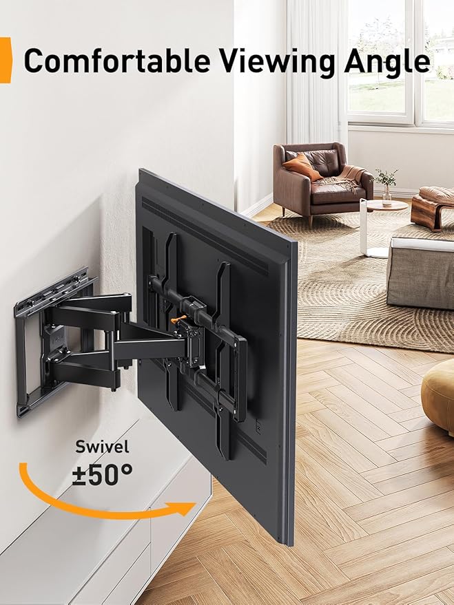 Perlegear UL Listed Full Motion TV Wall Mount - Image 7