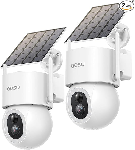 AOSU Solar Security Cameras Wireless Outdoor by AOSUSecurityOffical