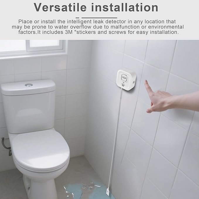 100dB Smart Water Sensor Alarm Water Leak Detectors - Image 8