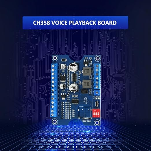 Sound Playback Module, 80W Low Lever Trigger 8MB DC 9-24V CH358D Voice Board - Image 8