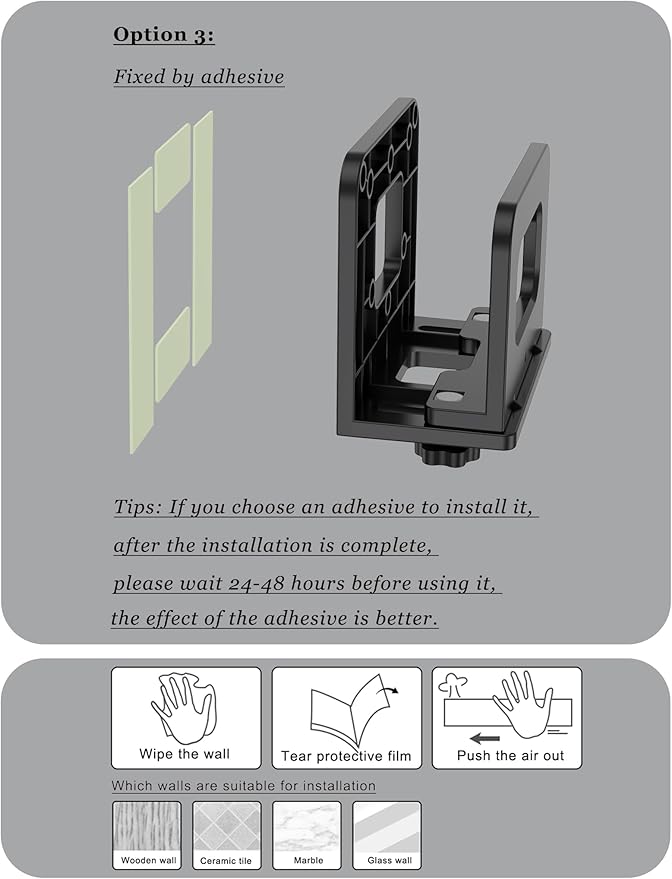NOTMBESTM Adjustable Wall Mount Shelf Holder - Image 7