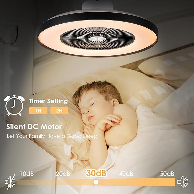 HUMHOLD 24" Bladeless Ceiling Fans - Image 3