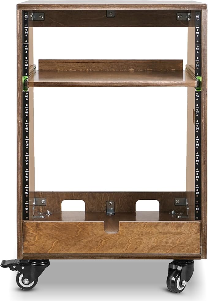 Sound Town DIY Slanted 12U Studio Rack, - Image 3