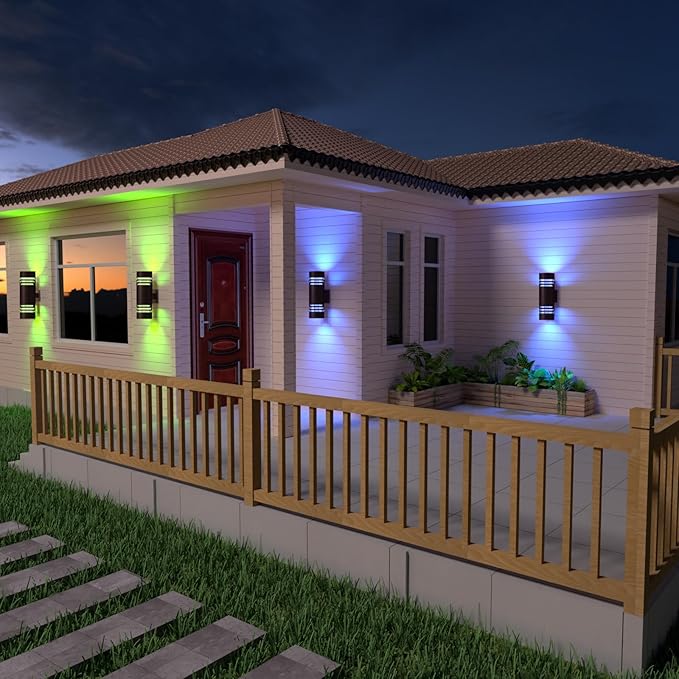 Smart WiFi Outdoor Wall Lights Exterior 2 Pack, Up and Down Porch Lights - Image 7