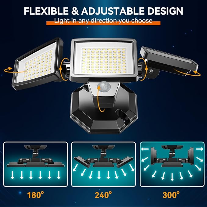 PURICH LED Security Lights Motion Sensor Outdoor Lights, 5000K Daylight - Image 2