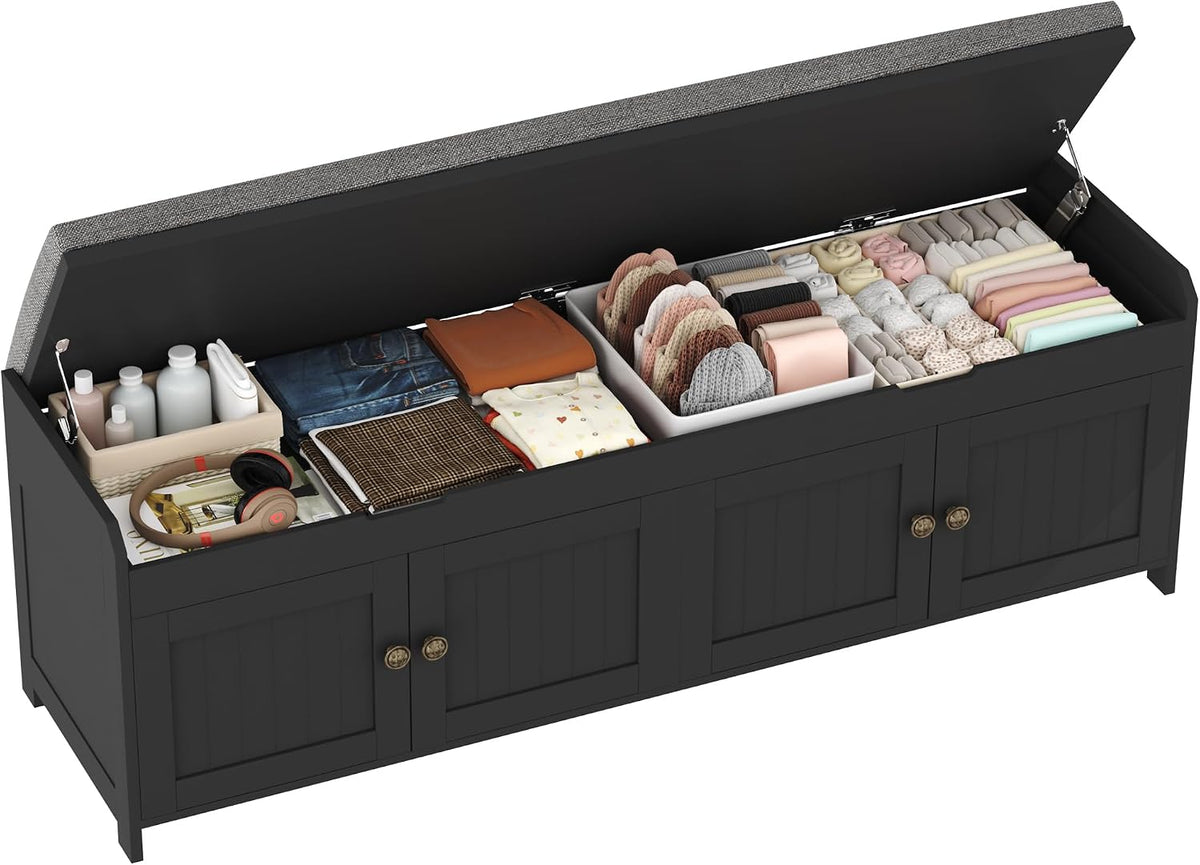 homefort 54.4" shoe bench with lift top storage, main product view