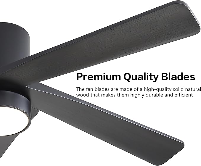 WINGBO 48 Inch Flush Mount DC Ceiling Fan - Image 6