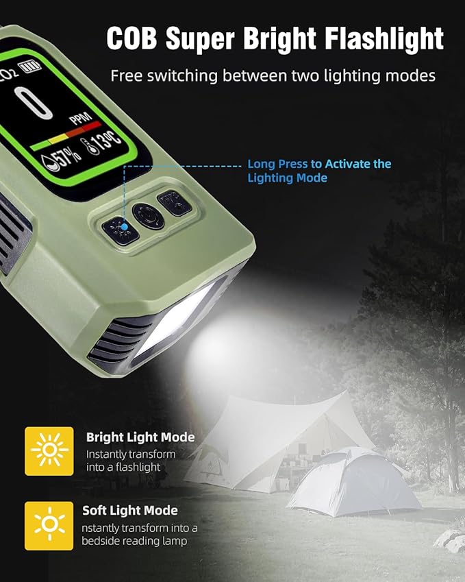 3-in-1 Portable Carbon Monoxide Detector.Visual Alarm - Image 6