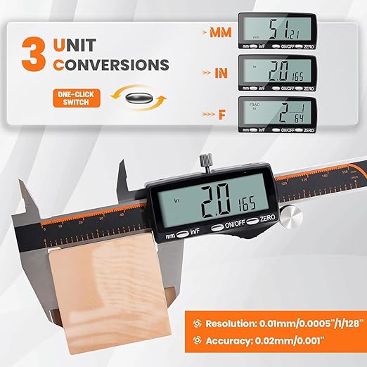 HARDELL Digital Caliper, Rechargeable Calipers - Image 4