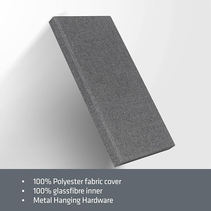 UMIACOUSTICS 2 PCS Acoustic Panel, 47.2" x 23.6" Fiberglass Sound Proof Wall - Image 6