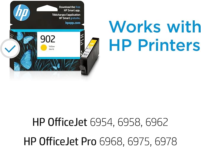 HP 902 Yellow Ink Cartridge | Works OfficeJet 6950, 6960 Series, OfficeJet Pro - Image 2