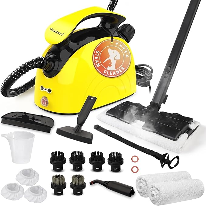 Steam cleaner, 1500w Steamer Cleaning Fast Heating Multi-Surface Steam Cleaner by YOURCLEANINGEXPERT
