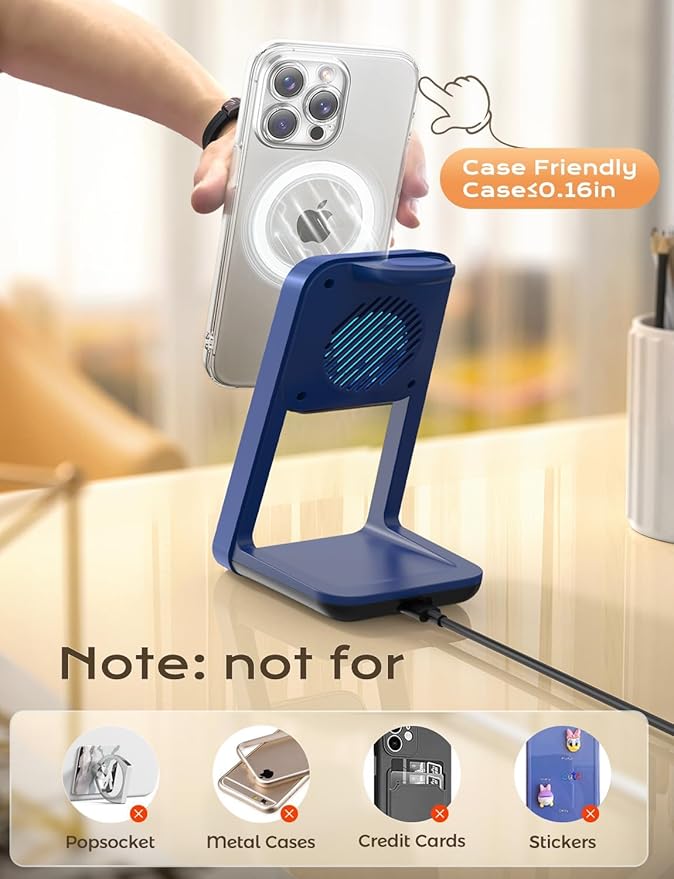 Apor 3 in 1 Charging Station for iPhone, Magsafe Wireless Charger - Image 8