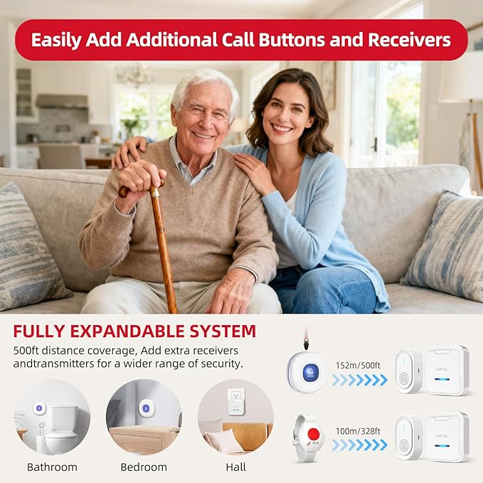 CallToU Wireless Caregiver Pager Call Button - Image 6