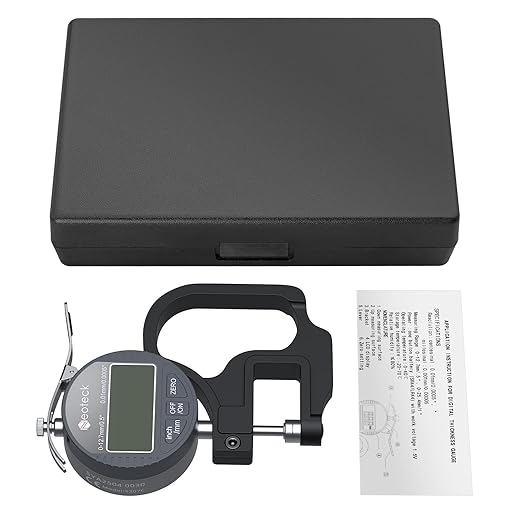 Neoteck Digital Thickness Gauge 0.5inch/12.7mm, 0.0005inch/0.01mm LCD Display - Image 8