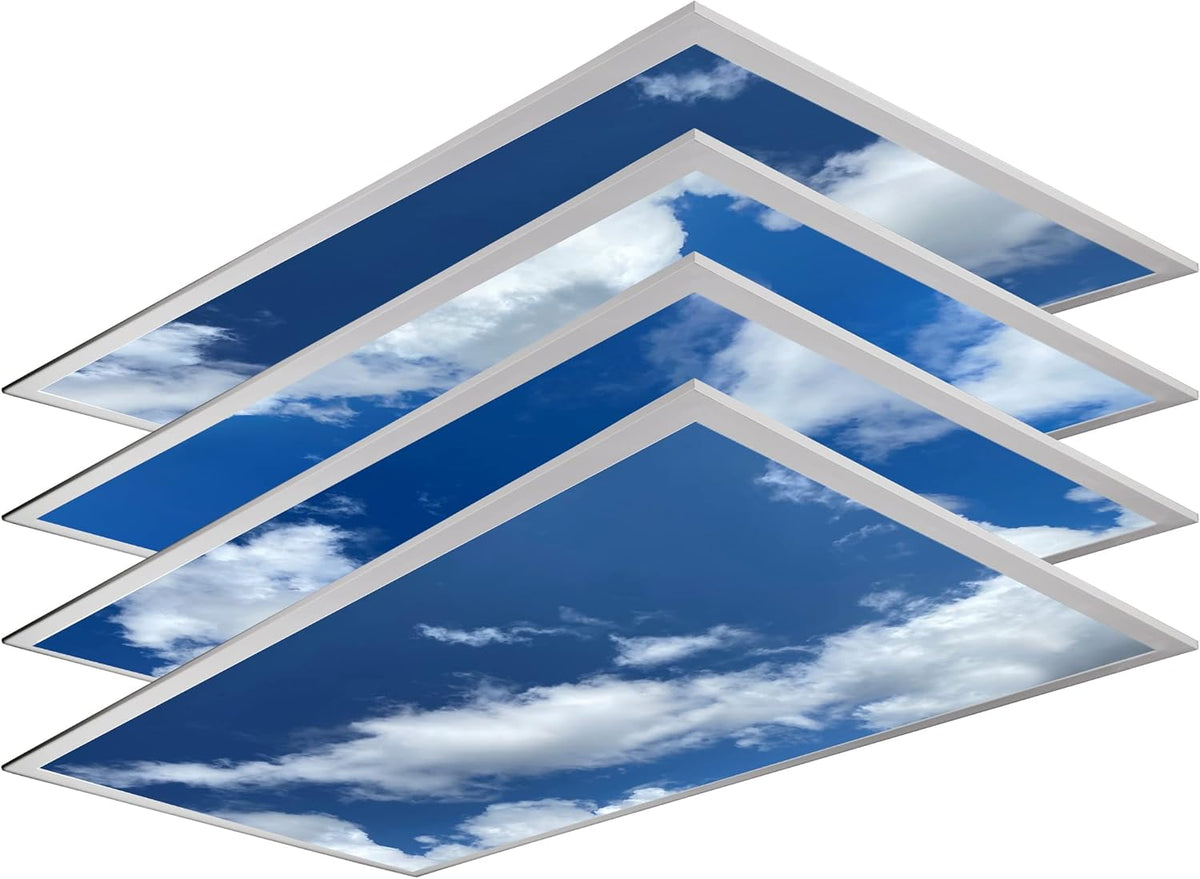 4-Pack 2x4 LED Flat Panel Light, Drop Ceiling Light Fixture