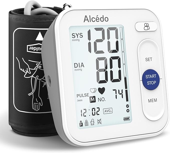 Alcedo Blood Pressure Monitor for Home Use, Automatic Digital BP Machine by Alcedo