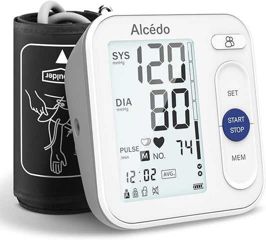 Alcedo Blood Pressure Monitor for Home Use, Automatic Digital BP Machine by Alcedo
