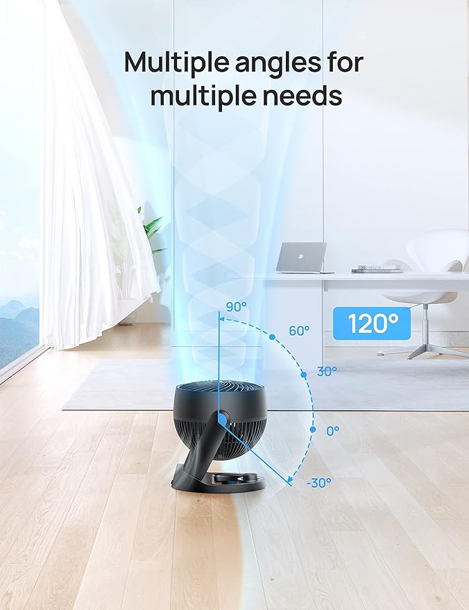 Dreo Fan for Bedroom, 12 Inches, 70ft Powerful Airflow, 28db Quiet Table Air - Image 5