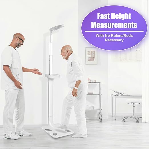 Ultrasonic Digital Physician Scale, 440lb/200kg Height and Weight Scale - Image 4