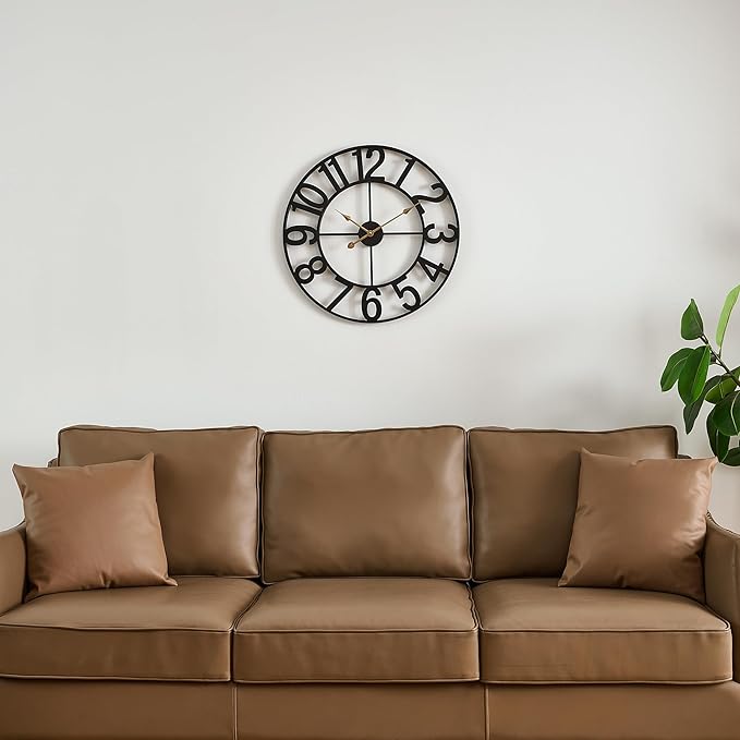 Alarmore Wall Clocks for Living Room Decor, Silent Wall Clock Battery Operated - Image 5