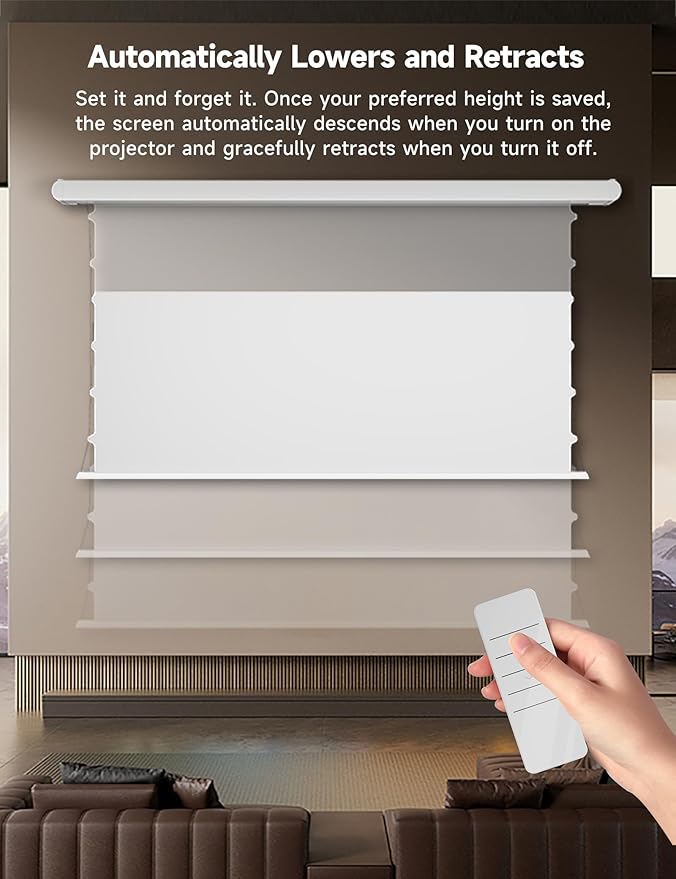 100" PureVision Motorized Projector Screen - Image 5