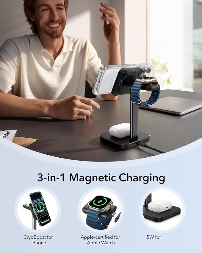 ESR for MagSafe Charger Stand, 3 in 1 Charging Station - Image 5