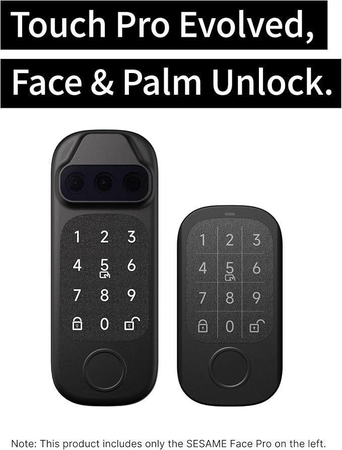 Sesame Face Pro, Smart Lock, Biometric Face & Palm Recognition, Fingerprint - Image 6