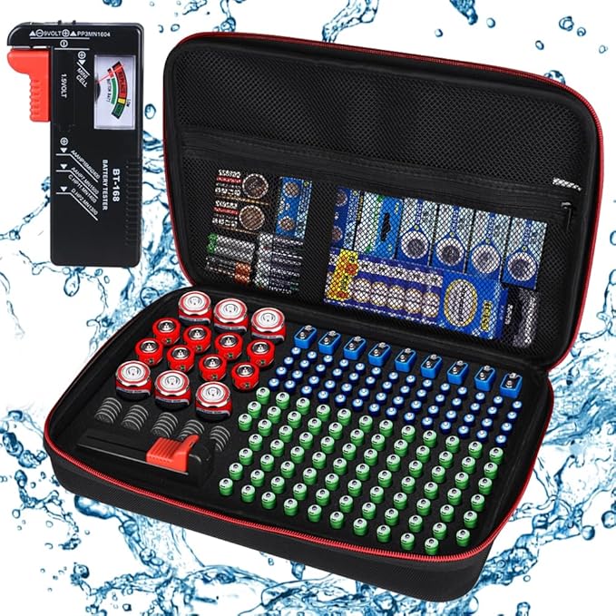 keabys Battery Organizer Holder Storage Case by keabys