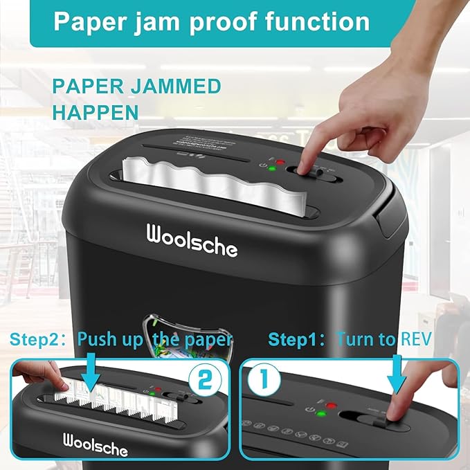 Home Office Paper Shredder, 14-Sheet Cross Cut - Image 7