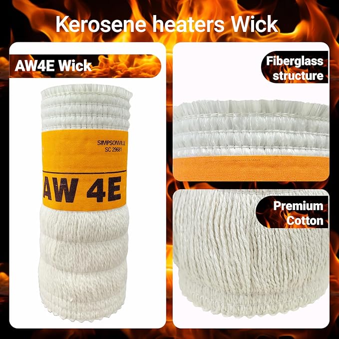 AW4E Kerosene Heater Wick, No Trim Needed, Ready to Use. - Image 4