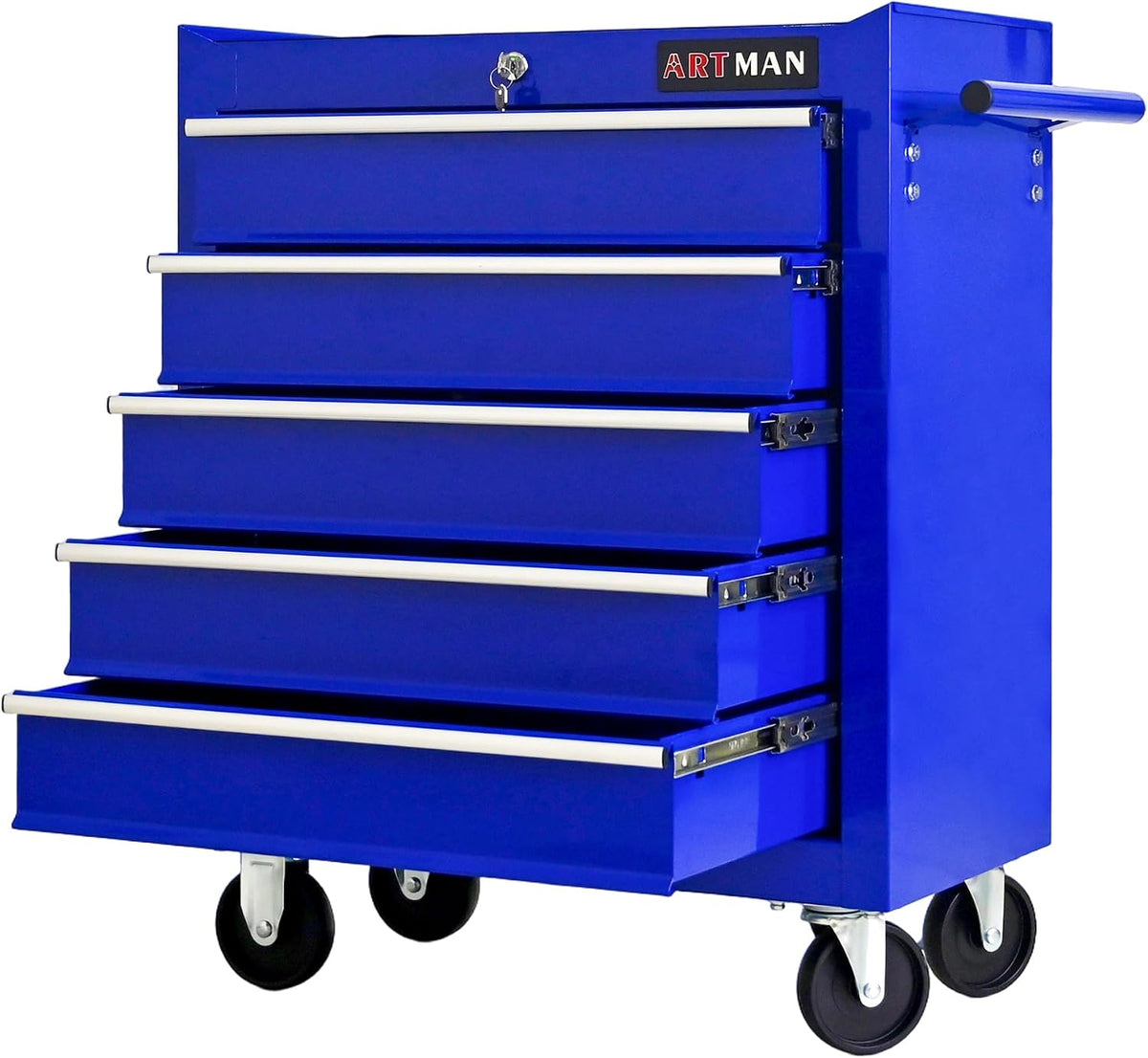 5 drawers rolling tool chest on wheels, multifunctional, main product view