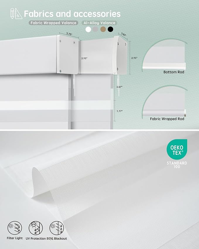 Yoolax Motorized Zebra Blinds Compatible - Image 5