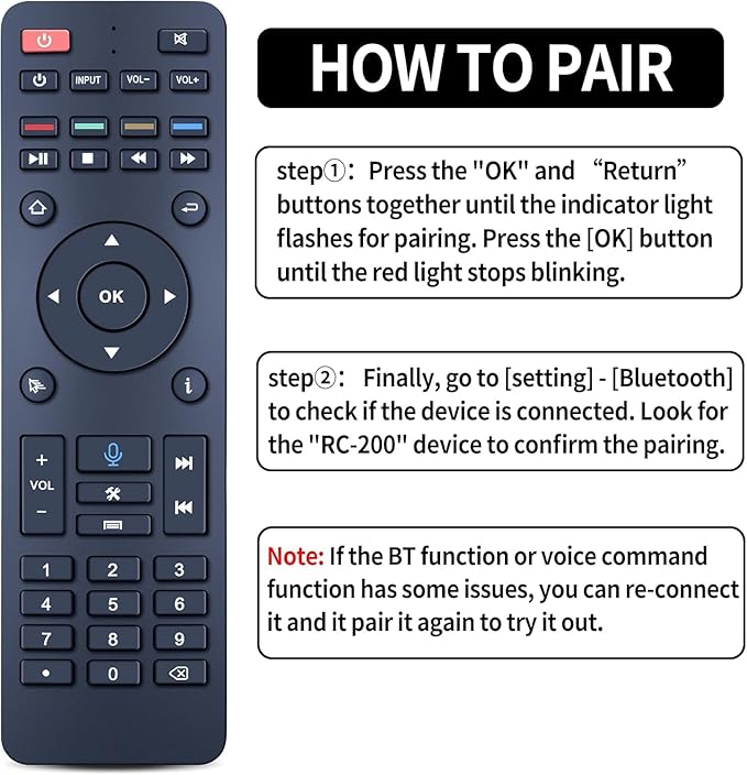 ZWP RC-200 Replacement Voice Remote Control Compatible - Image 7
