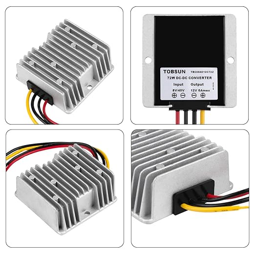 DC Voltage Reducer Converter DC 8V-40V to 12V 6A 72W Automatic Step Down Up - Image 2