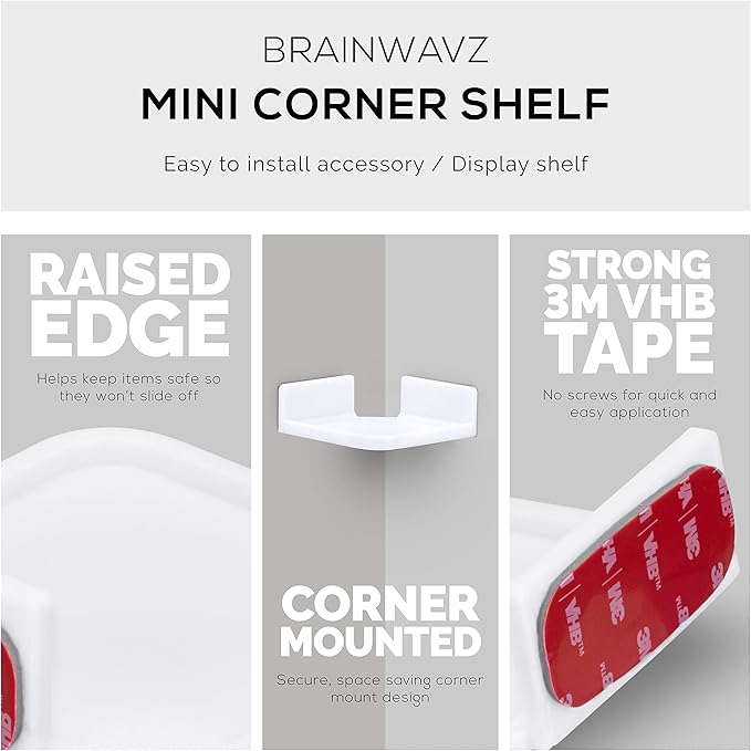 Mini Corner Shelf Mount for Security Cameras, Baby Monitors, Plants & More - Image 4
