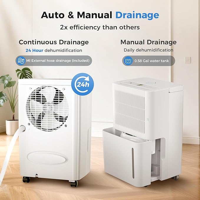 2, 500 Sq Ft Portable Home Dehumidifier - Image 8