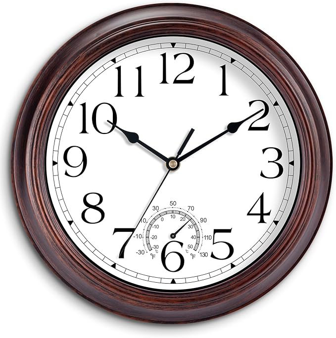 KECYET 12 Inch Outdoor Wall Clock by KECYETWALLCLOCK