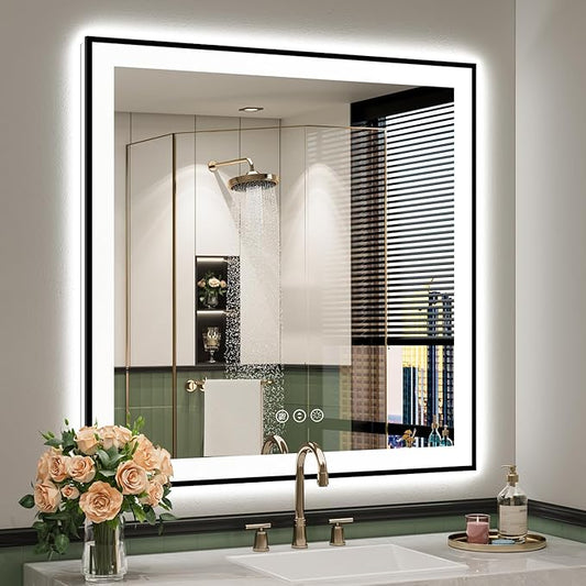 YEELAIT 36x36 Inch LED Bathroom Mirror by YEELAIT