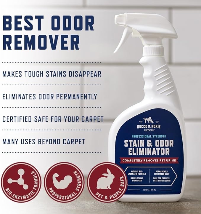 Rocco & Roxie Supply Co. Stain & Strong Odor Eliminator, Enzyme Cleaner - Image 6