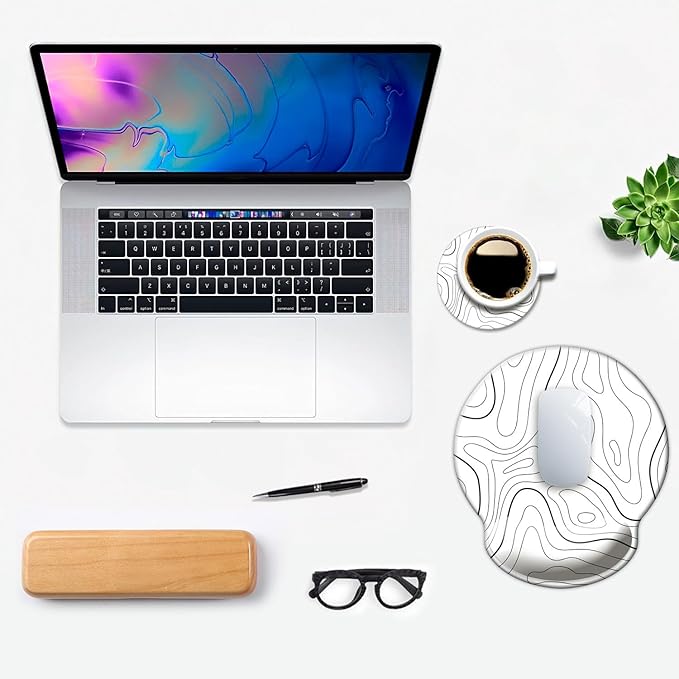 Ergonomic Mouse Pad with Wrist Support, Mouse Pad with Wrist Rest, Relieve - Image 7