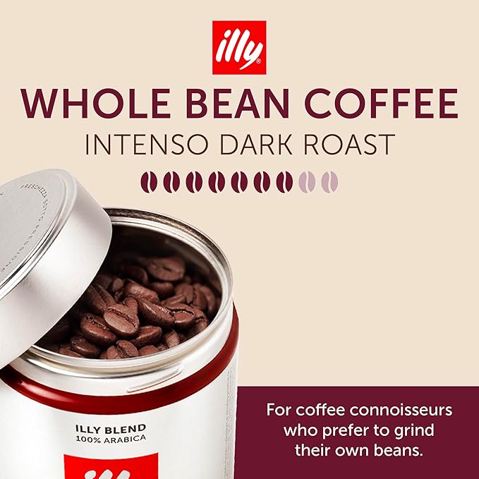 illy Whole Bean Coffee, Intenso Bold Roast, 100% Arabica, Premium Italian Coffee - Image 2
