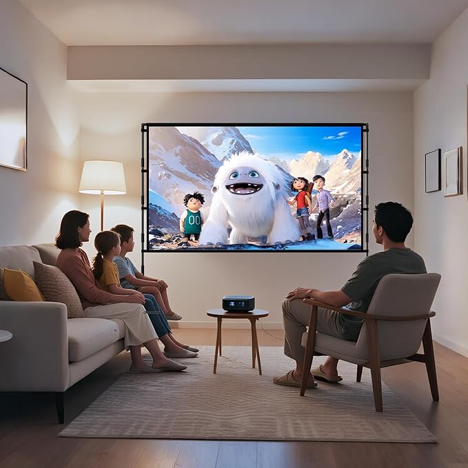 TOWOND Projector Screen with Stand, 84 inch Outdoor Projector Screen Portable - Image 9