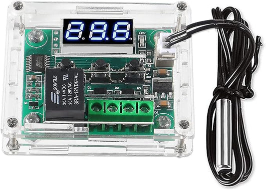 AEDIKO W1209 DC 12V Digital Temperature Controller Board Blue Digital Display by AEDIKO